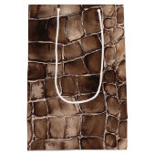 Creamy Brown Chocolate Candy Birthday Mittlere Geschenktüte (Rückseite)