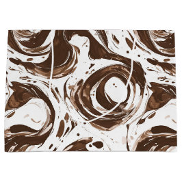 Creamy Brown Chocolate Wirbel Geburtstag Große Geschenktüte