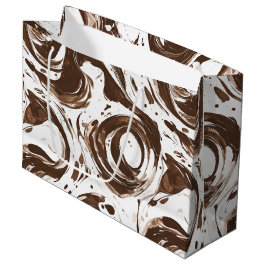 Creamy Brown Chocolate Wirbel Geburtstag Große Geschenktüte