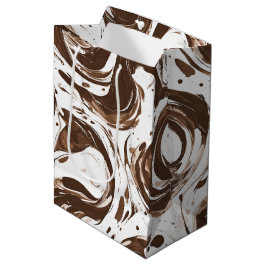 Creamy Brown Chocolate Wirbel Geburtstag Mittlere Geschenktüte