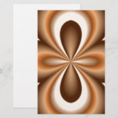 Creamy Caramel Chocolate Pattern Briefpapier (Vorne/Hinten)