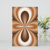Creamy Caramel Chocolate Pattern Briefpapier (Stehend Vorderseite)