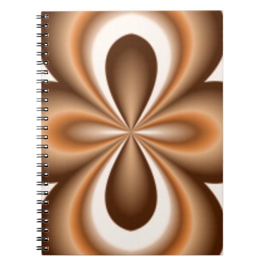 Creamy Caramel Chocolate Pattern Notizblock (Vorderseite)