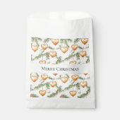 Creamy Caramel Hearts Christmas Tree Branches Geschenktütchen (Vorderseite)