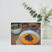 Creamy Carrot Soup Postkarte (Stehend Vorderseite)