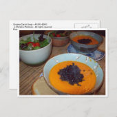 Creamy Carrot Soup Postkarte (Vorne/Hinten)
