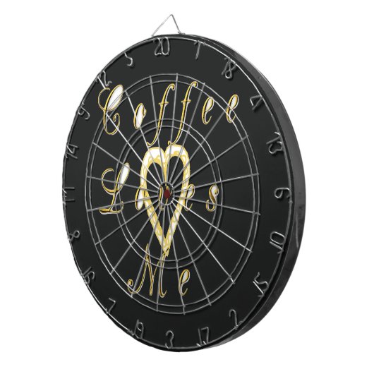 Creamy Coffee Lovers Design Dartscheibe (Vorderseite rechts)