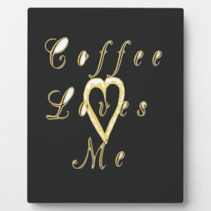 Creamy Coffee Lovers Design Fotoplatte