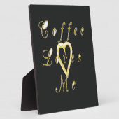 Creamy Coffee Lovers Design Fotoplatte (Seite)