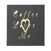 Creamy Coffee Lovers Design Notizblock (Vorderseite)