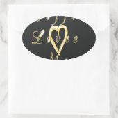 Creamy Coffee Lovers Design Ovaler Aufkleber (Tasche)