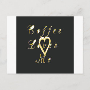 Creamy Coffee Lovers Design Postkarte