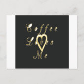 Creamy Coffee Lovers Design Postkarte (Vorderseite)