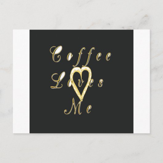 Creamy Coffee Lovers Design Postkarte (Vorderseite)
