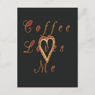 Creamy Coffee Lovers Design Postkarte