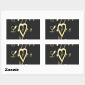 Creamy Coffee Lovers Design Rechteckiger Aufkleber (Blatt)