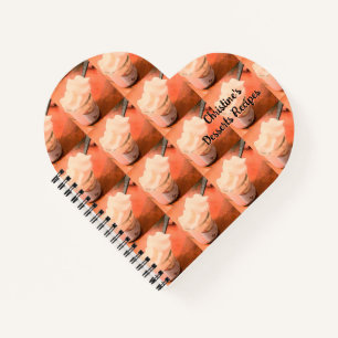 Creamy Dessert individualisierbares Notebook Notizblock