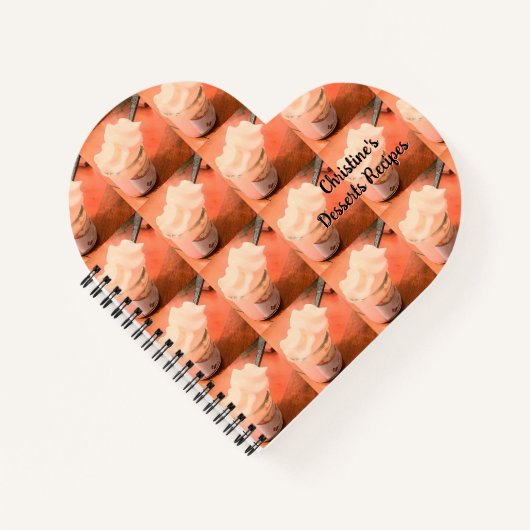 Creamy Dessert individualisierbares Notebook Notizblock (Vorderseite)