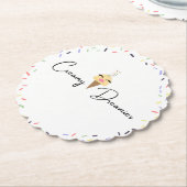 Creamy Dreamies drink paper Coasters  Untersetzer (angewinkelt)