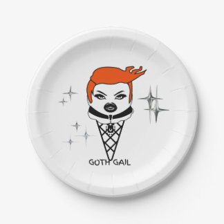 Creamy Dreamies Goth Gail Paper plates Pappteller