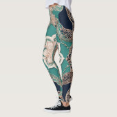 Creamy Emerald AI Art Leggings (Links)