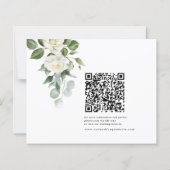 Creamy Floral Eucalyptus Wedding Save the date (Rückseite)