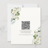 Creamy Floral Eucalyptus Wedding Save the date (Rückseite)