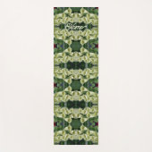 Creamy Foxglove Blume Abstrakt Personalisiert Yogamatte (Vorderseite)