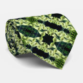 Creamy Foxglove Blume Abstraktes Muster Krawatte (Gerollt)