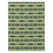 Creamy Foxglove Blume Abstraktes Muster Tischdecke (Vorderseite)