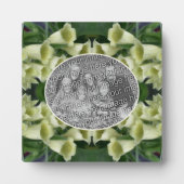 Creamy Foxglove Blume Foto hinzufügen Fotoplatte (Vorderseite)