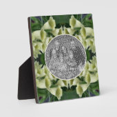 Creamy Foxglove Blume Foto hinzufügen Fotoplatte (Vorderseite)