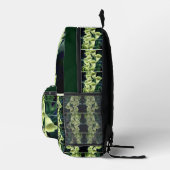 Creamy Foxglove Blume Personalisiert Bedruckter Rucksack (Rechts)