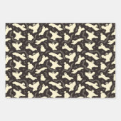 Creamy Ghosts - Halloween-Muster. Geschenkpapier Set (Vorderseite)