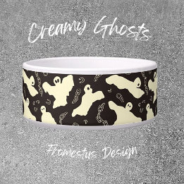 Creamy Ghosts - Halloween-Muster. Napf