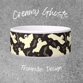 Creamy Ghosts - Halloween-Muster. Napf