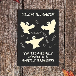 Creamy Ghosts - Halloween-Party. Einladung