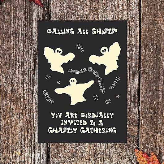 Creamy Ghosts - Halloween-Party. Einladung