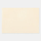 Creamy Ivory Look of Fabric Geschenkpapier Set (Vorderseite)