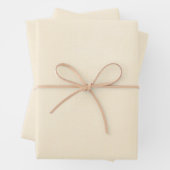 Creamy Ivory Look of Fabric Geschenkpapier Set (Beispiel)