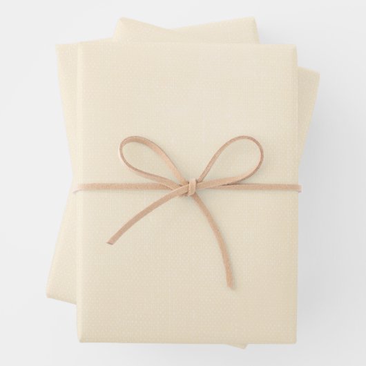 Creamy Ivory Look of Fabric Geschenkpapier Set (Beispiel)