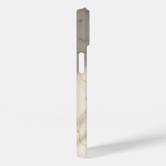 Creamy Marble Monogram Barely There iPhone Case (Rückseite / Rechts)