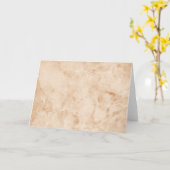 Creamy-Marmortextur Karte (Gelbe Blume)