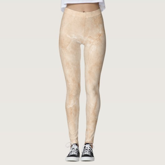Creamy-Marmortextur Leggings (Vorderseite)