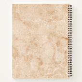 Creamy-Marmortextur Notizblock (Rückseite)