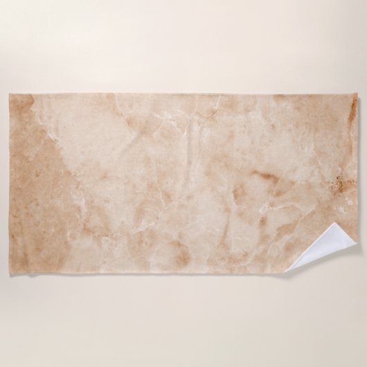 Creamy-Marmortextur Strandtuch (Vorderseite)