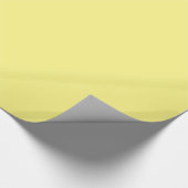 Creamy Pale Pastel Butter Gelb Solid Geschenkpapier (Ecke)
