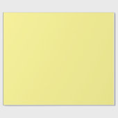 Creamy Pale Pastel Butter Gelb Solid Geschenkpapier (Flach)