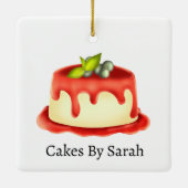 Creamy Panna Cotta Keramikornament (Rückseite)