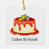 Creamy Panna Cotta Keramikornament (Vorderseite)